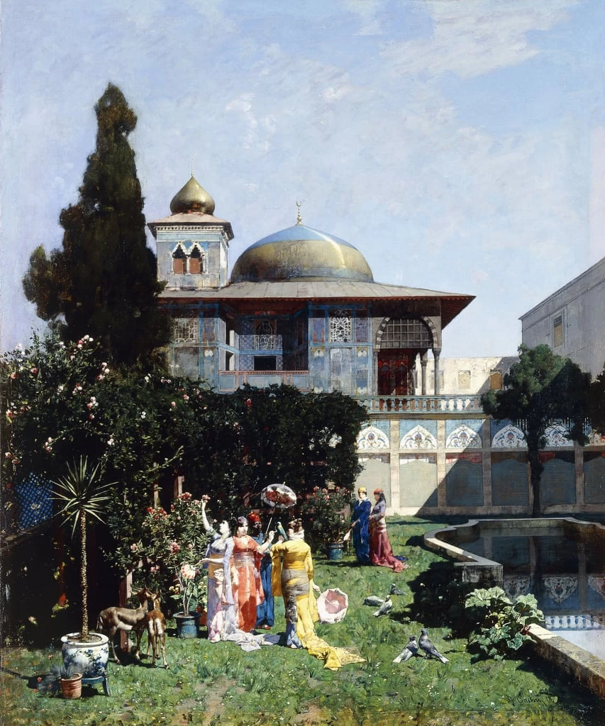 Un angolo del giardino dell'Harem
